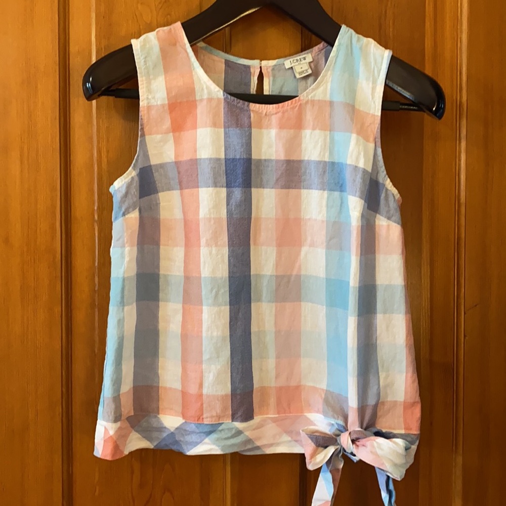 J Crew | Sleeveless linen top